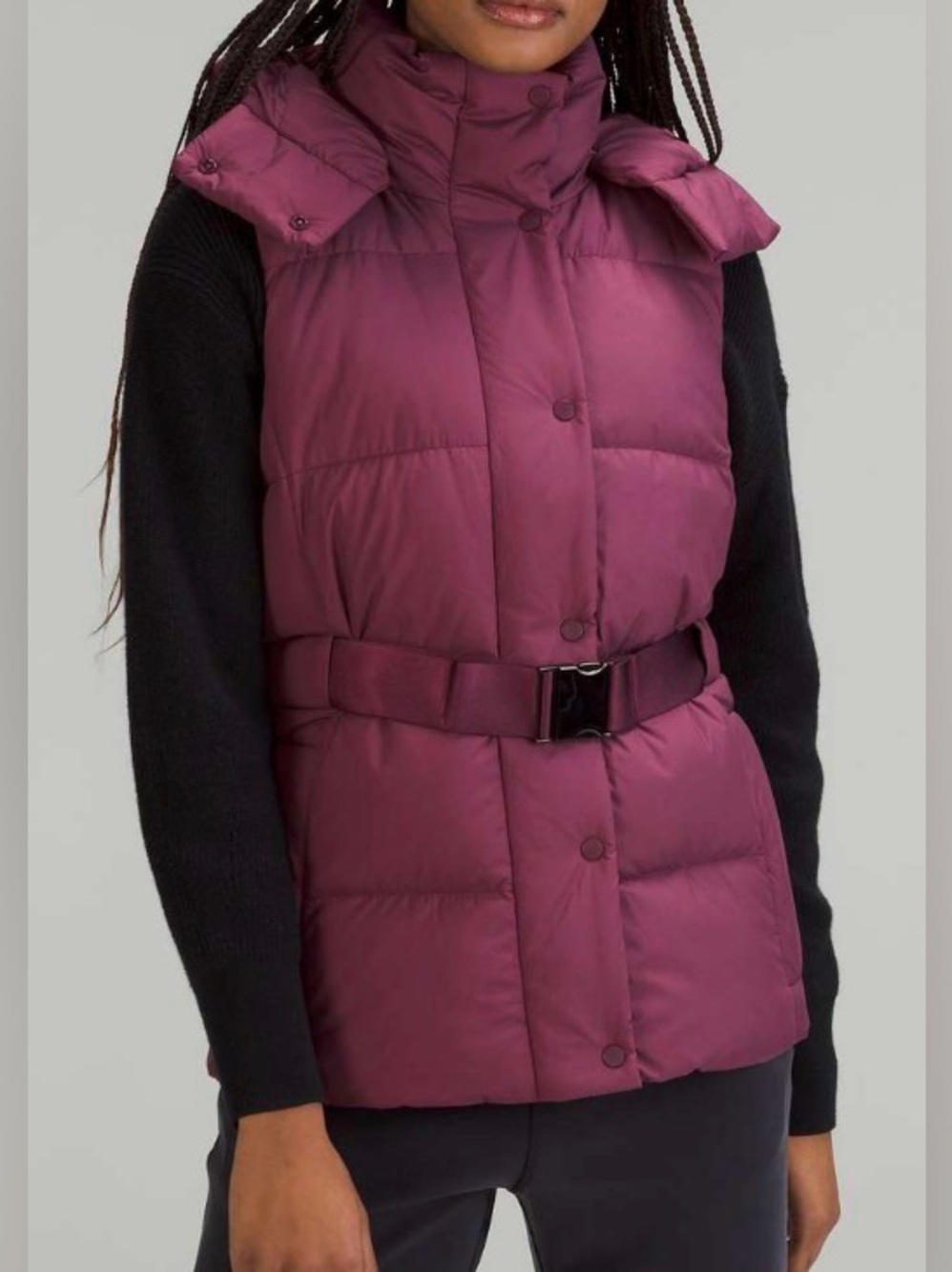 NWOT New Lululemon Wunder Puff Waist Vest Cassis